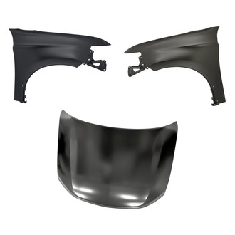 Replacement - 3-Piece (Hood Panel, Front Driver and Passenger Side Fender) (Standard Line)