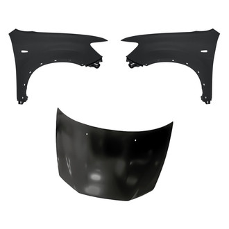 Replacement - 3-Piece (Hood Panel, Front Driver and Passenger Side Fender) (Standard Line)