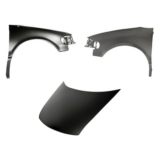 Replacement - 3-Piece (Hood Panel, Front Driver and Passenger Side Fender)