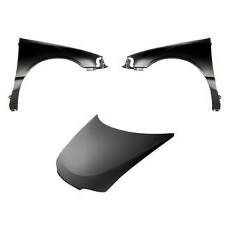Replacement - 3-Piece (Hood Panel, Front Driver and Passenger Side Fender)
