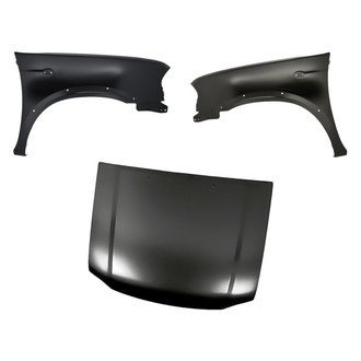 Replacement - 3-Piece (Hood Panel, Front Driver and Passenger Side Fender) (Standard Line)