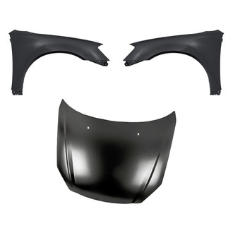 Replacement - 3-Piece (Hood Panel, Front Driver and Passenger Side Fender)