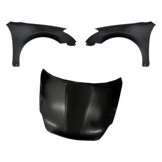 Replacement BNDL-204951 - 3-Piece (Hood Panel, Front Driver and Passenger Side Fender) (Standard Line)