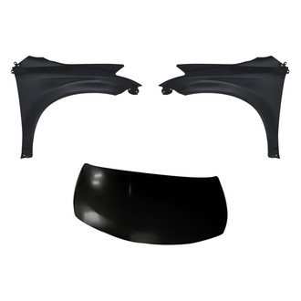 Replacement - 3-Piece (Hood Panel, Front Driver and Passenger Side Fender)