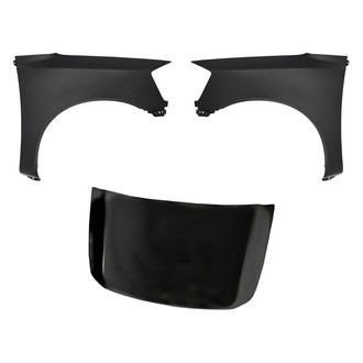 Replacement BNDL-204962 - 3-Piece (Hood Panel, Front Driver and Passenger Side Fender) (CAPA Certified)