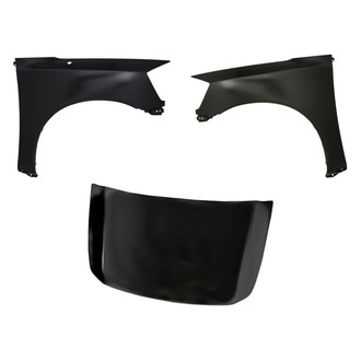 Replacement - 3-Piece (Hood Panel, Front Driver and Passenger Side Fender) (CAPA Certified)