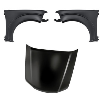 Replacement - 3-Piece (Hood Panel, Front Driver and Passenger Side Fender)