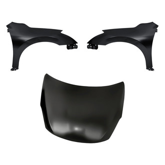 Replacement - 3-Piece (Hood Panel, Front Driver and Passenger Side Fender)