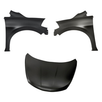 Replacement - 3-Piece (Hood Panel, Front Driver and Passenger Side Fender)