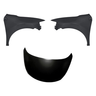 Replacement - 3-Piece (Hood Panel, Front Driver and Passenger Side Fender)