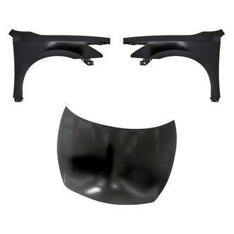 Replacement - 3-Piece (Hood Panel, Front Driver and Passenger Side Fender) (Standard Line)