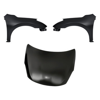 Replacement - 3-Piece (Hood Panel, Front Driver and Passenger Side Fender) (Standard Line)