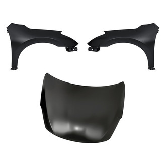 Replacement - 3-Piece (Hood Panel, Front Driver and Passenger Side Fender) (Standard Line)