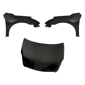 Replacement - 3-Piece (Hood Panel, Front Driver and Passenger Side Fender) (Standard Line)