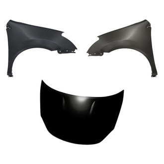 Replacement - 3-Piece (Hood Panel, Front Driver and Passenger Side Fender)