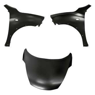 Replacement - 3-Piece (Hood Panel, Front Driver and Passenger Side Fender)