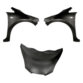 Replacement - 3-Piece (Hood Panel, Front Driver and Passenger Side Fender) (CAPA Certified)