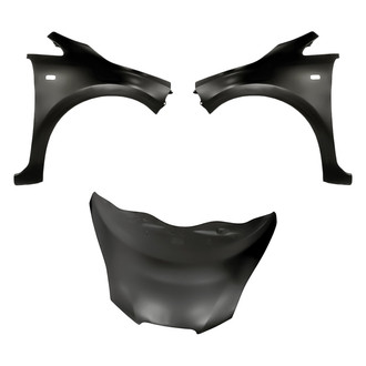 Replacement - 3-Piece (Hood Panel, Front Driver and Passenger Side Fender) (Standard Line)