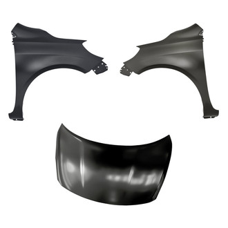 Replacement - 3-Piece (Hood Panel, Front Driver and Passenger Side Fender)