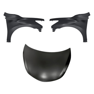 Replacement - 3-Piece (Hood Panel, Front Driver and Passenger Side Fender)