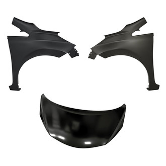 Replacement - 3-Piece (Hood Panel, Front Driver and Passenger Side Fender) (CAPA Certified)