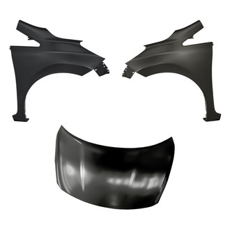Replacement - 3-Piece (Hood Panel, Front Driver and Passenger Side Fender) (Standard Line)