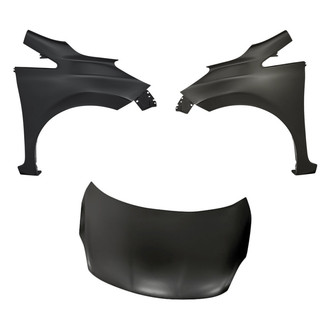 Replacement - 3-Piece (Hood Panel, Front Driver and Passenger Side Fender) (Standard Line)