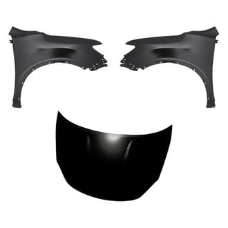 Replacement - 3-Piece (Hood Panel, Front Driver and Passenger Side Fender) (CAPA Certified)