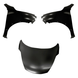 Replacement - 3-Piece (Hood Panel, Front Driver and Passenger Side Fender)