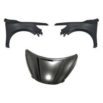 Replacement - 3-Piece (Hood Panel, Front Driver and Passenger Side Fender)