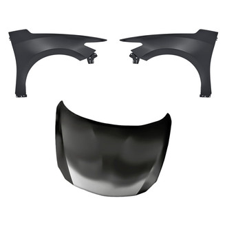Replacement BNDL-205080 - 3-Piece (Hood Panel, Front Driver and Passenger Side Fender) (Standard Line)