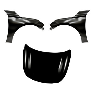 Replacement - 3-Piece (Hood Panel, Front Driver and Passenger Side Fender) (Standard Line)