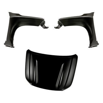 Replacement - 3-Piece (Hood Panel, Front Driver and Passenger Side Fender) (Standard Line)