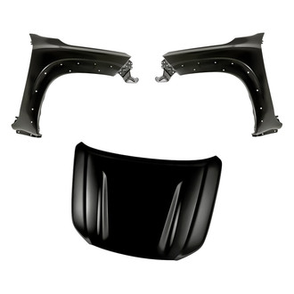 Replacement - 3-Piece (Hood Panel, Front Driver and Passenger Side Fender) (Standard Line)