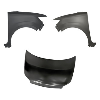 Replacement - 3-Piece (Hood Panel, Front Driver and Passenger Side Fender)