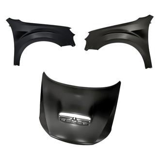Replacement - 3-Piece (Hood Panel, Front Driver and Passenger Side Fender)