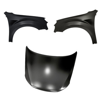 Replacement BNDL-205160 - 3-Piece (Hood Panel, Front Driver and Passenger Side Fender) (Standard Line)