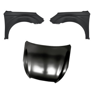 Replacement - 3-Piece (Hood Panel, Front Driver and Passenger Side Fender)