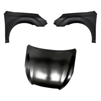 Replacement - 3-Piece (Hood Panel, Front Driver and Passenger Side Fender)