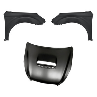 Replacement - 3-Piece (Hood Panel, Front Driver and Passenger Side Fender) (Standard Line)