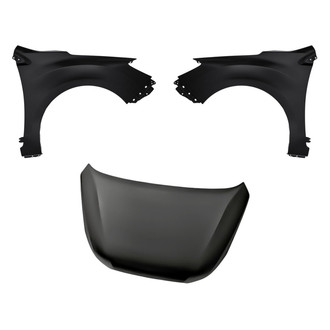 Replacement - 3-Piece (Hood Panel, Front Driver and Passenger Side Fender) (Standard Line)