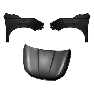 Replacement - 3-Piece (Hood Panel, Front Driver and Passenger Side Fender) (Standard Line)
