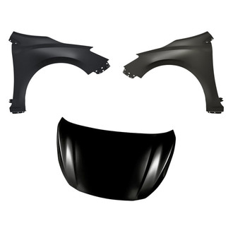 Replacement - 3-Piece (Hood Panel, Front Driver and Passenger Side Fender) (Standard Line)