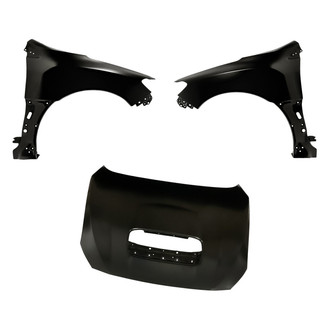 Replacement - 3-Piece (Hood Panel, Front Driver and Passenger Side Fender)