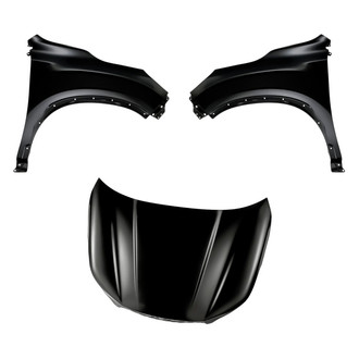 Replacement - 3-Piece (Hood Panel, Front Driver and Passenger Side Fender)
