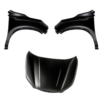 Replacement - 3-Piece (Hood Panel, Front Driver and Passenger Side Fender) (Standard Line)