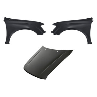 Replacement - 3-Piece (Hood Panel, Front Driver and Passenger Side Fender) (Standard Line)