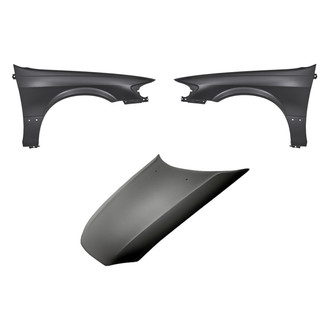Replacement - 3-Piece (Hood Panel, Front Driver and Passenger Side Fender) (Standard Line)
