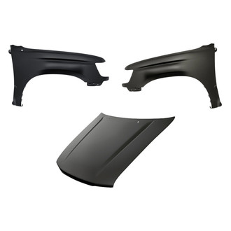 Replacement - 3-Piece (Hood Panel, Front Driver and Passenger Side Fender)