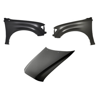 Replacement - 3-Piece (Hood Panel, Front Driver and Passenger Side Fender) (CAPA Certified)